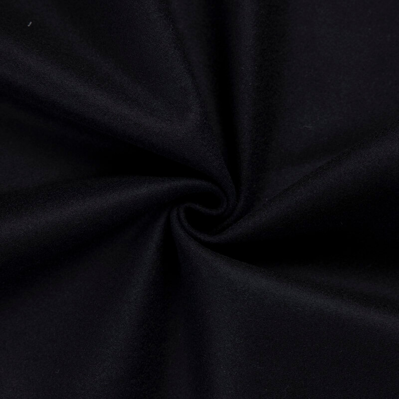 Drap de laine vierge & cachemire - Noir