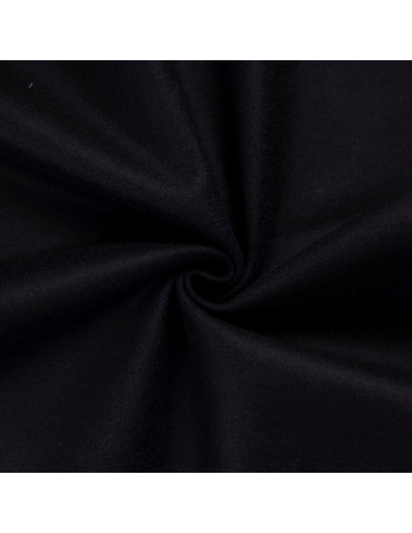 Drap de laine vierge & cachemire - Noir
