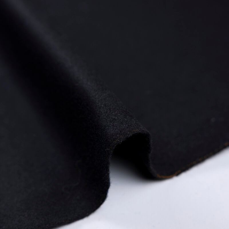 Drap de laine vierge & cachemire - Noir