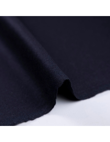 Drap de laine vierge & cachemire - Marine