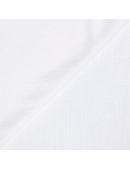 Étoffe de lin & viscose – Blanc