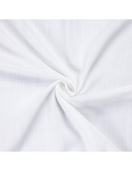Étoffe de lin & viscose – Blanc