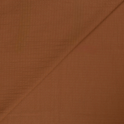 Seersucker 100% coton – Marron