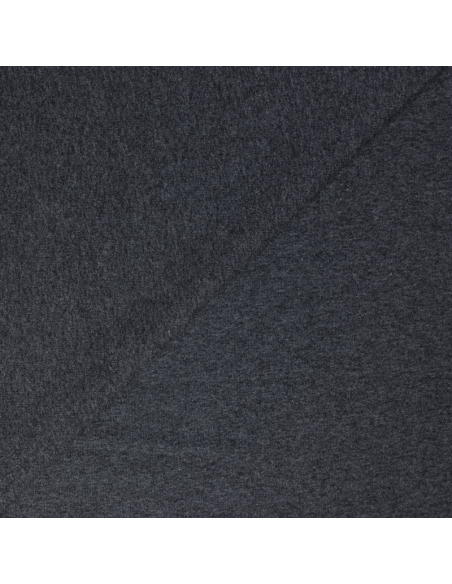 Molleton non gratté (French Terry) - Anthracite
