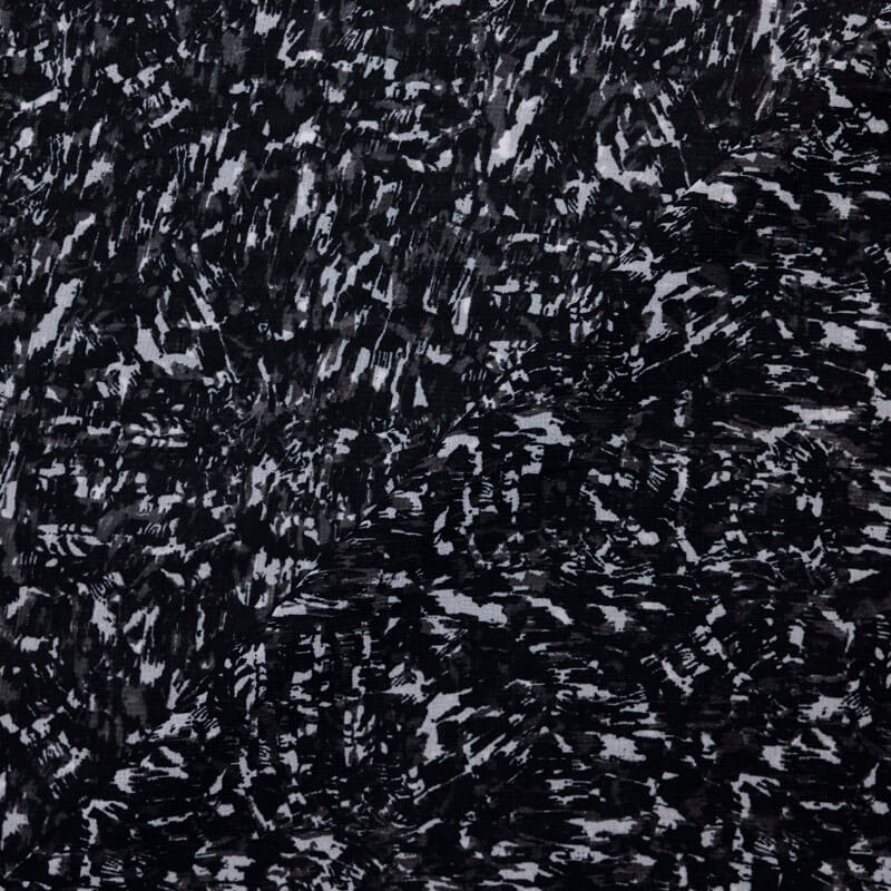 Mousseline – Abstrait noir et blanc