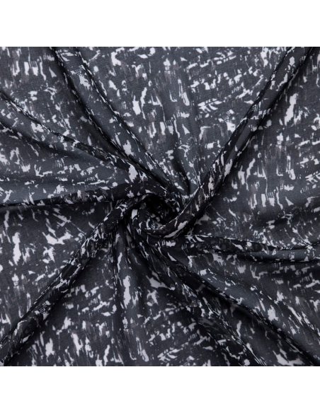 Mousseline – Abstrait noir et blanc