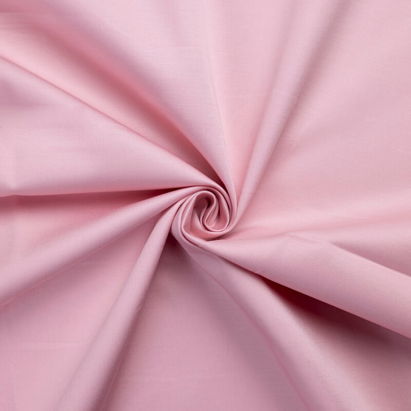 Satin mat coton & élasthanne – Rose