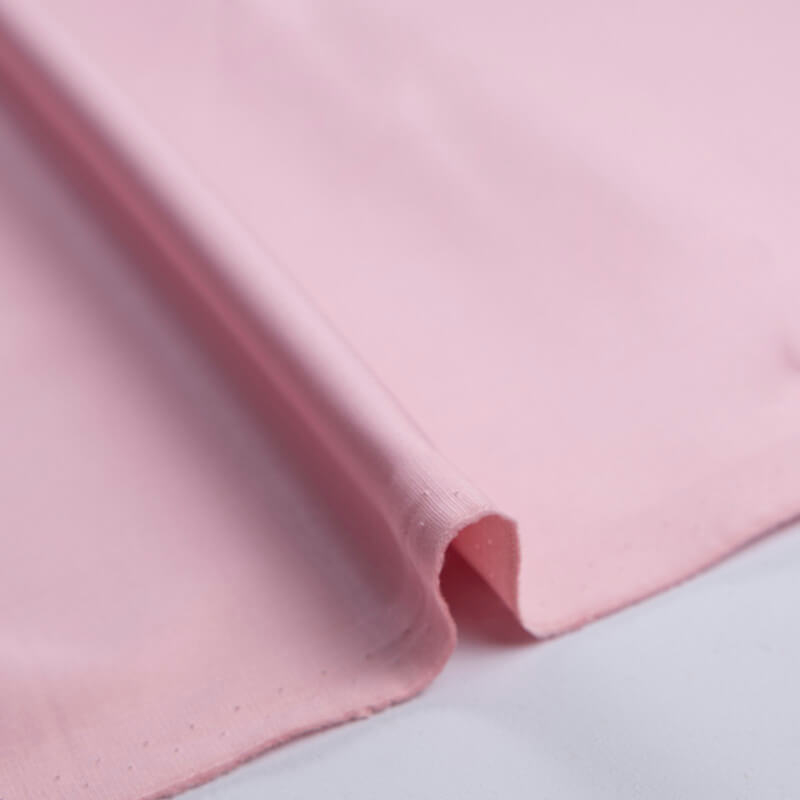 Satin mat coton & élasthanne – Rose