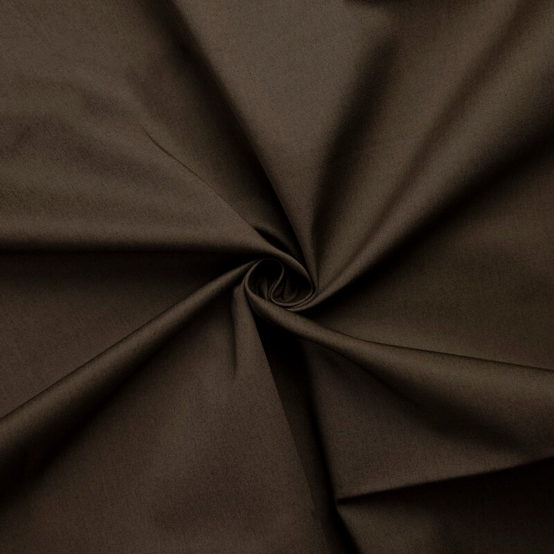Gabardine coton & élasthanne – Vert kaki