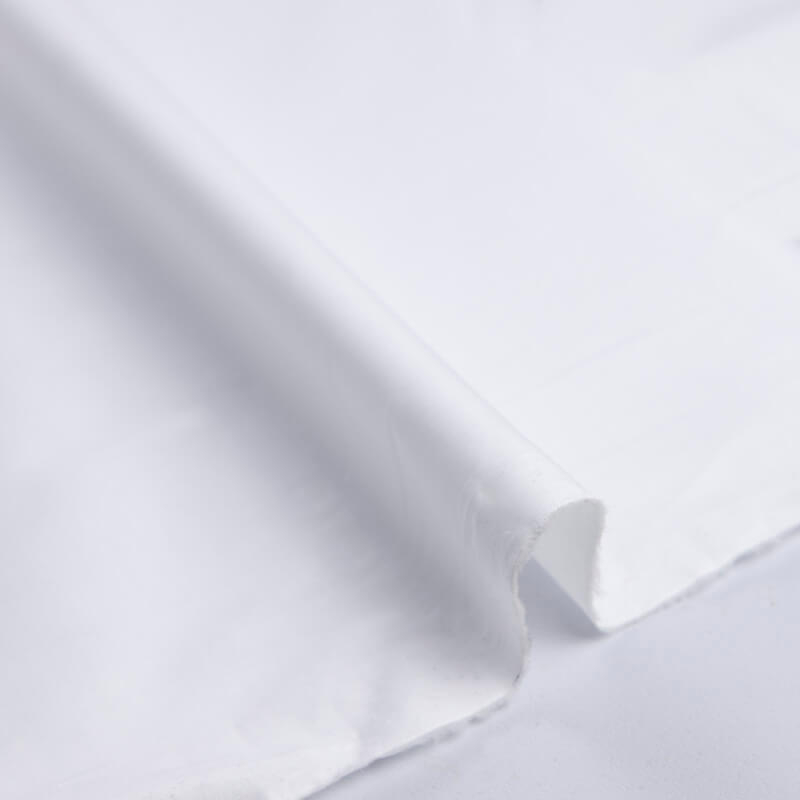 Popeline coton peigné & élasthanne luxe - Blanc
