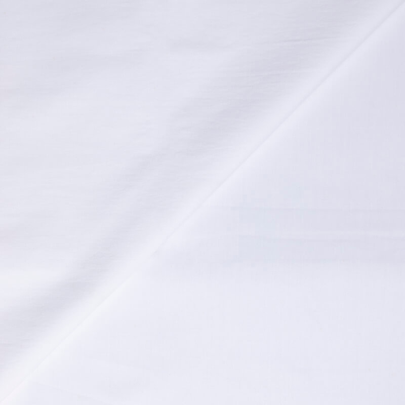 Popeline 100% coton peigné luxe - Blanc