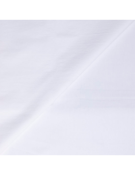 Popeline 100% coton peigné luxe - Blanc