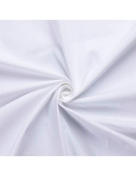 Popeline 100% coton peigné luxe - Blanc