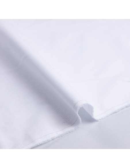 Popeline 100% coton peigné luxe - Blanc