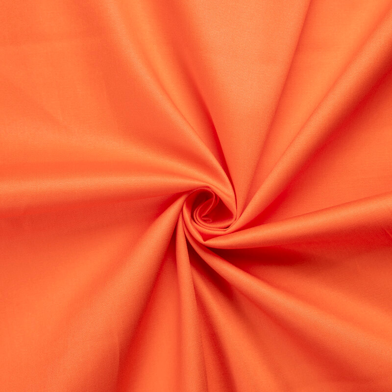 Gabardine fine coton & élasthanne – Orange