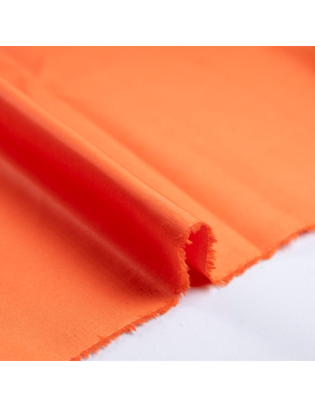 Gabardine fine coton & élasthanne – Orange
