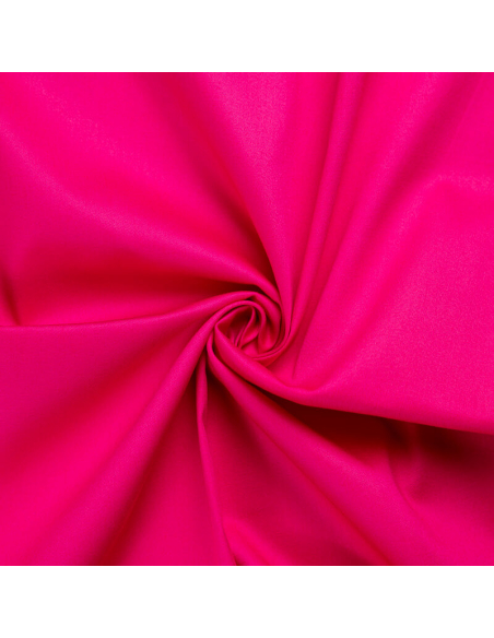 Gabardine fine coton & élasthanne – Fuchsia