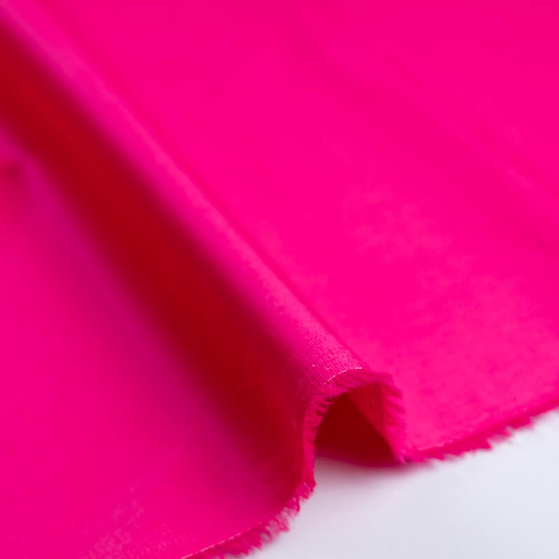 Gabardine fine coton & élasthanne – Fuchsia