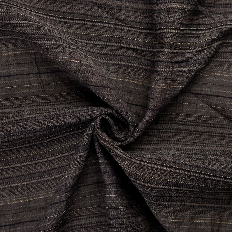 Tissu ethnic chic - Rayure ton bronze