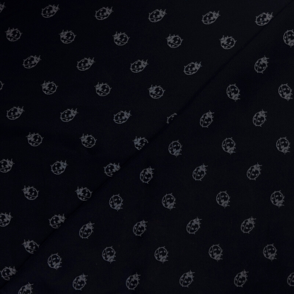 Jacquard - Coccinelles grises fond marine