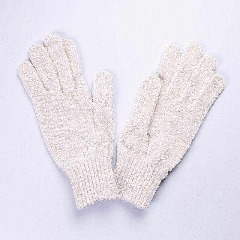 Gants chenilles - Beige