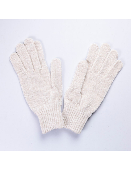 Gants chenilles - Beige