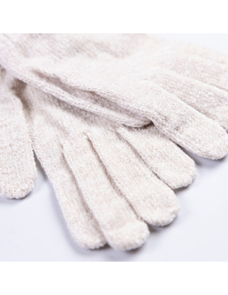 Gants chenilles - Beige