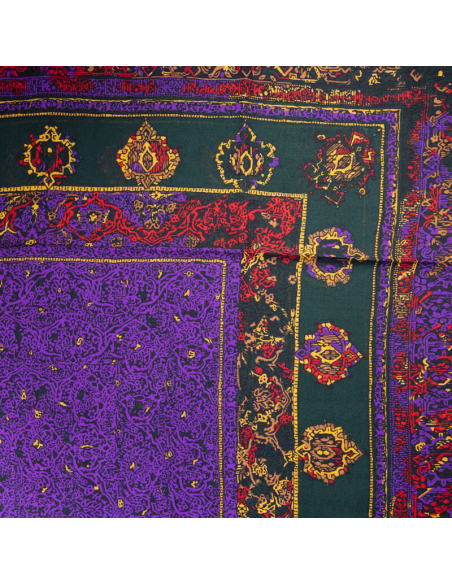 Carré 100% laine – Oriental vert