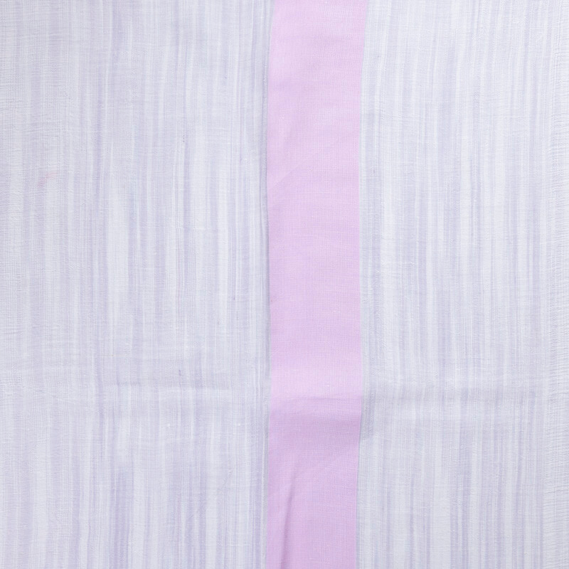 Étole soie & coton – Rayure rose