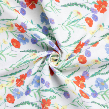 Double gaze 100% coton - Fleurs des champs 2