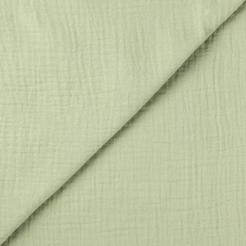 Double gaze 100% coton - Vert pistache