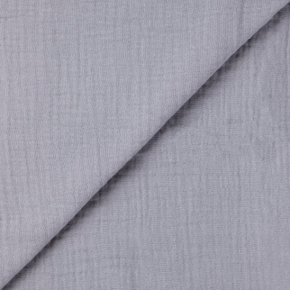 Double gaze 100% coton - Gris souris