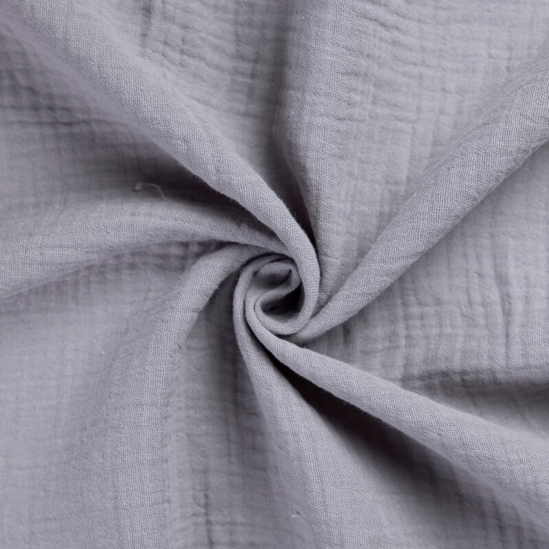 Double gaze 100% coton - Gris souris