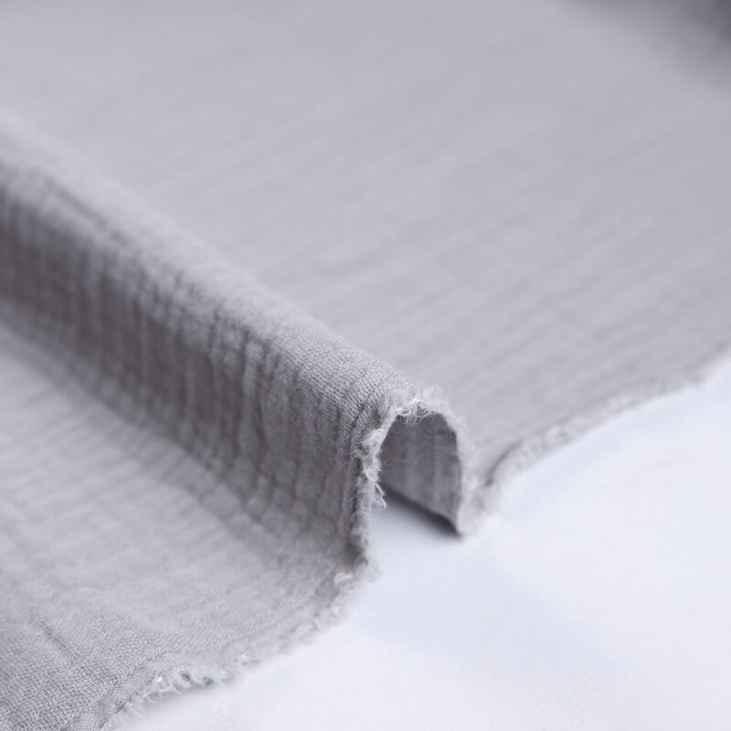 Double gaze 100% coton - Gris souris