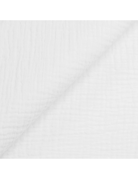 Double gaze 100% coton - Blanc optique
