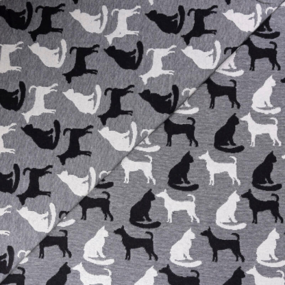Jersey jacquard coton &...