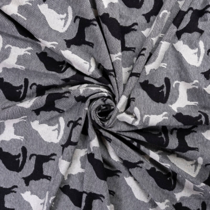 Jersey jacquard coton &... 2