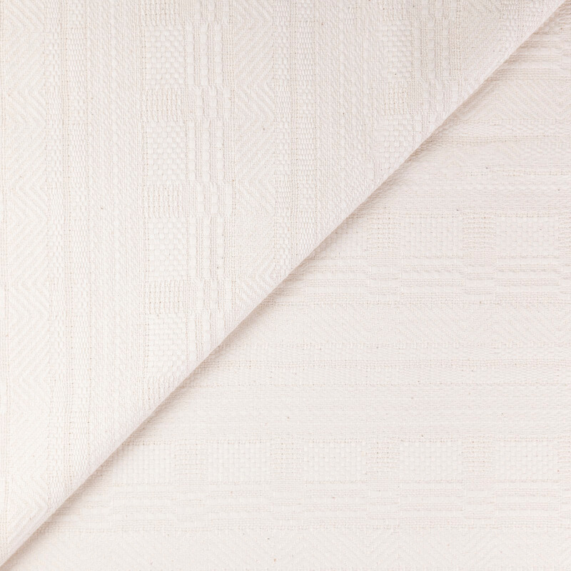 Jacquard 100% coton - Écru