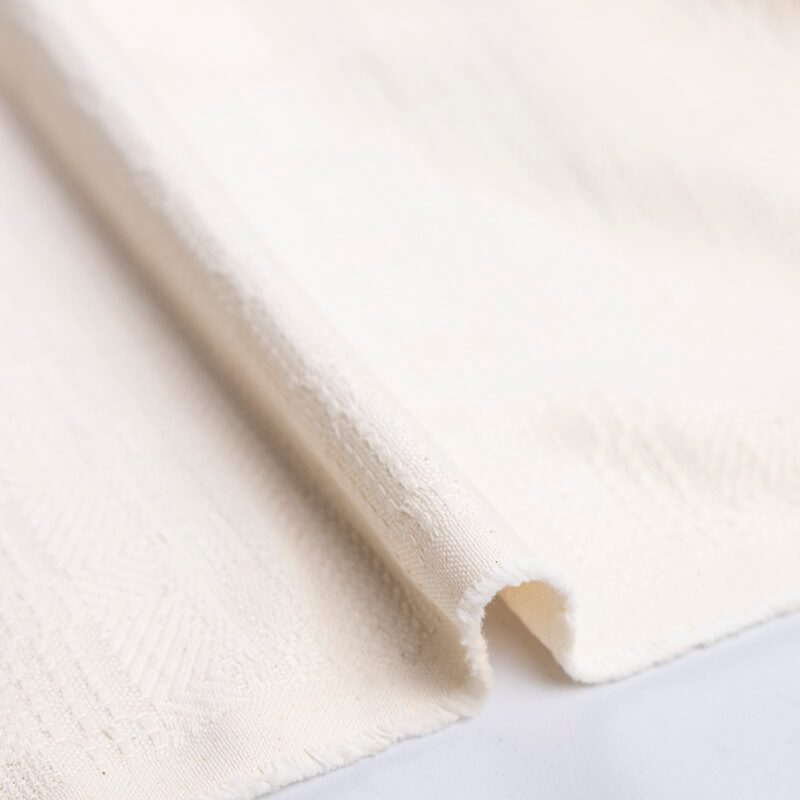 Jacquard 100% coton - Écru