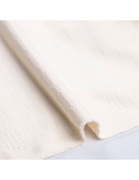 Jacquard 100% coton - Écru