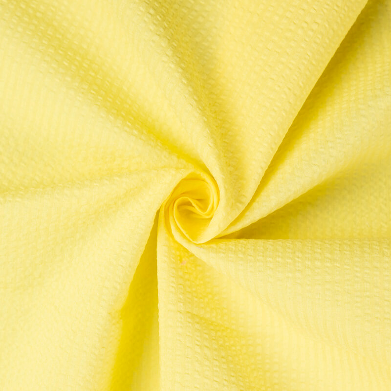 Seersucker 100% coton – Jaune