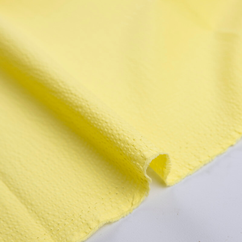 Seersucker 100% coton – Jaune