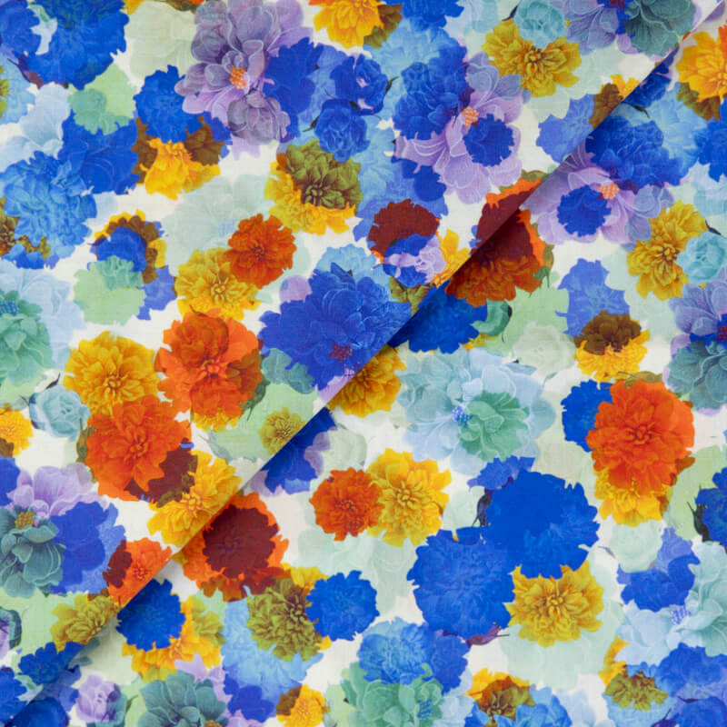 Popeline 100% coton – Fleurs...