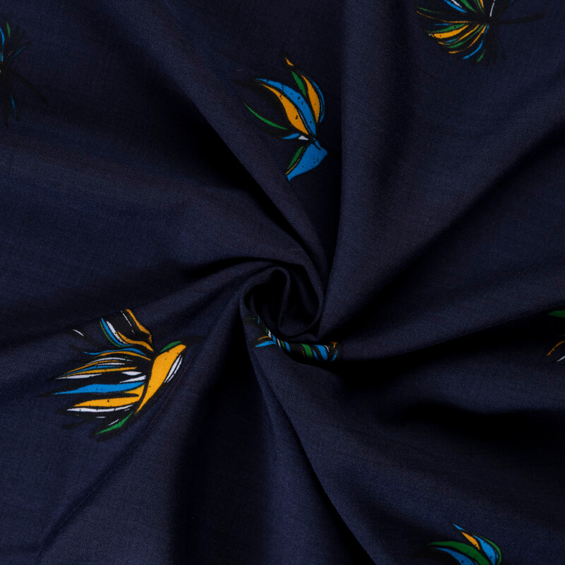 Étoffe 100% viscose – Fleurs...