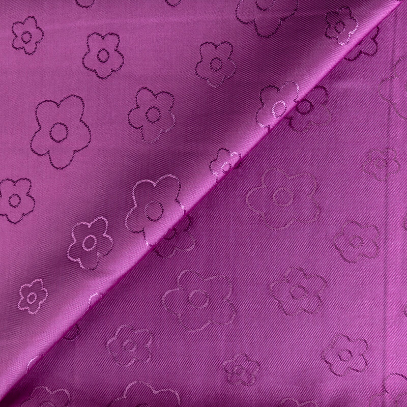 Doublure jacquard acétate & viscose -...