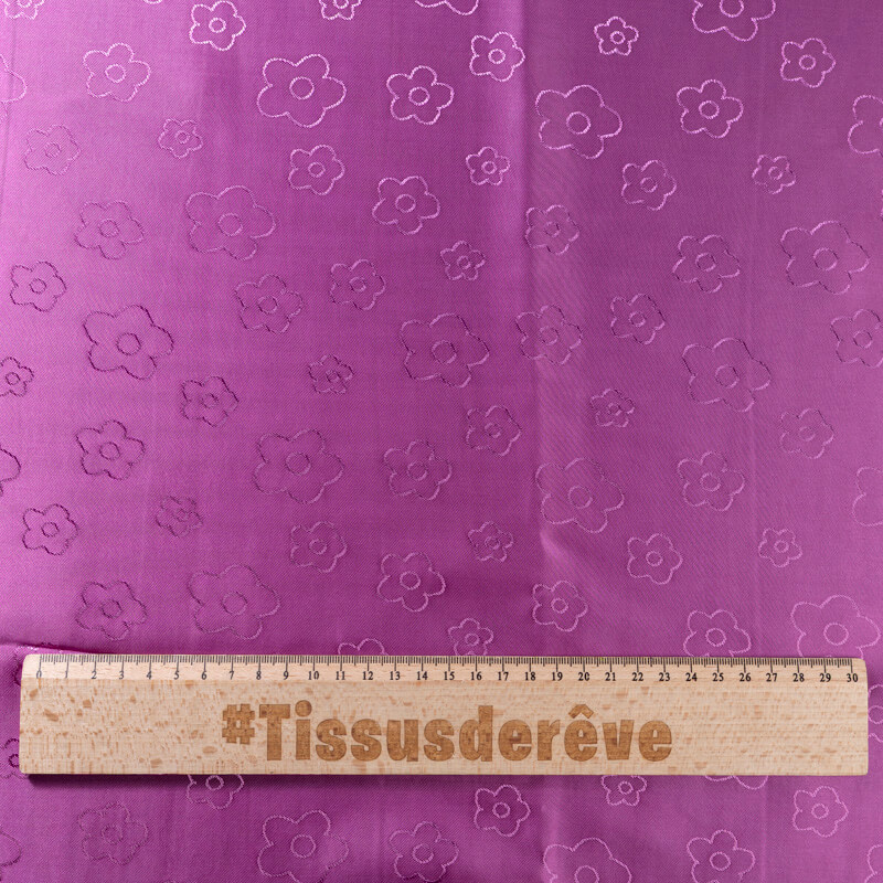Doublure jacquard acétate & viscose -...