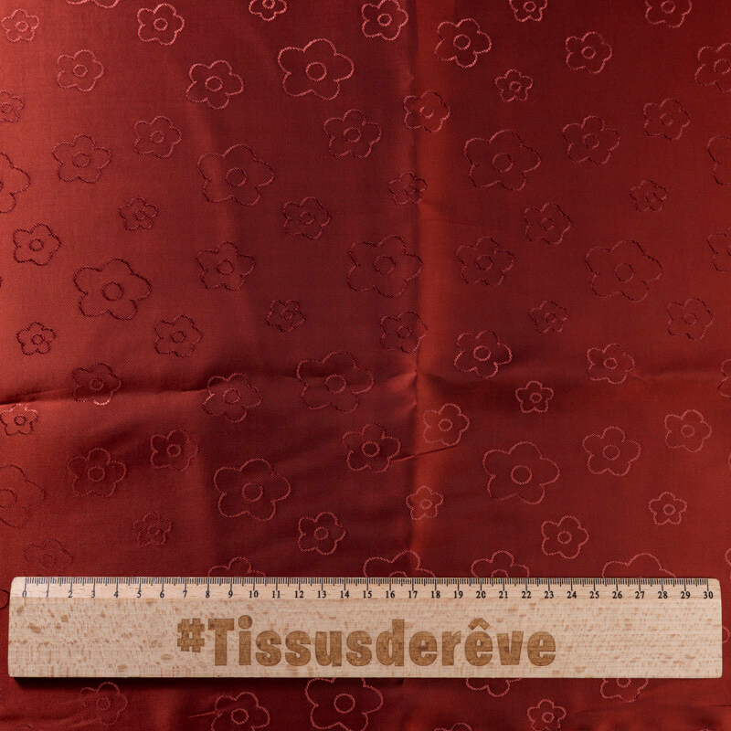 Doublure jacquard acétate & viscose -...