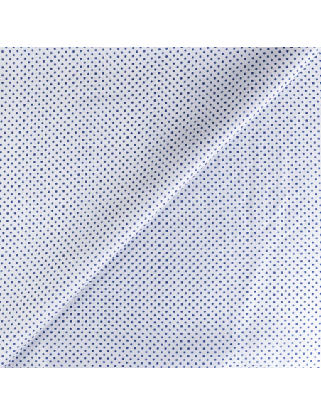 Doublure - Tête d'épingle marine fond blanc