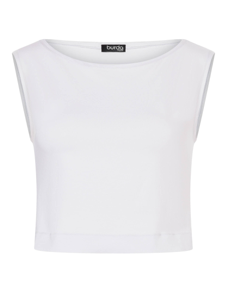 Patron Burda 5629 - Top femme facile à coudre, manches volantées