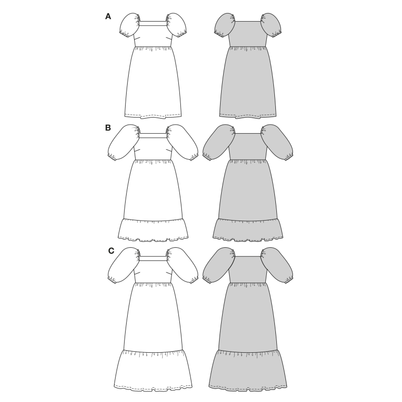 Patron Burda 5630 - Robe femme facile...